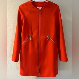 H&M blazer trench in orange